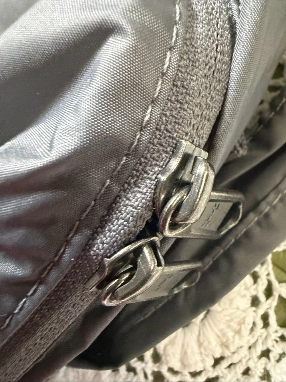 Under Armour Gray Backpack with Pink Logo and Trim